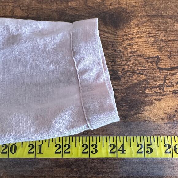 Sundance Linen Tunic Large Pale Pink Floral Lace Boho Cottagecore Soft Girl - Picture 5 of 9